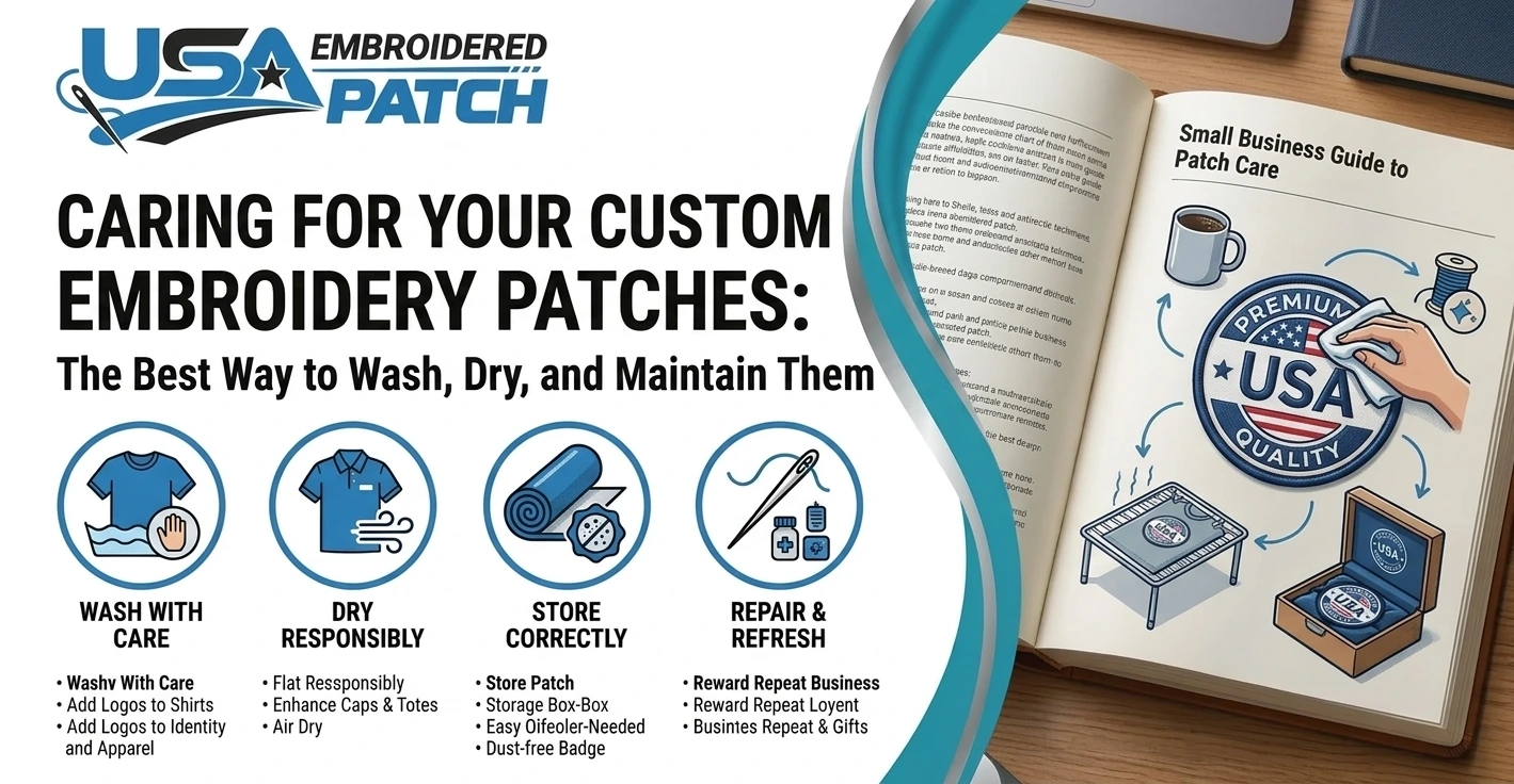 Caring for Your Custom Embroidery Patches: The Best Way to Wash, Dry, and Maintain Them